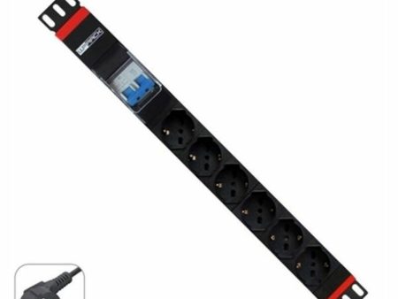 Schuko 19  6 Way Multi-socket Adapter WP WPN-PDU-G02-06 (2 m) For Discount