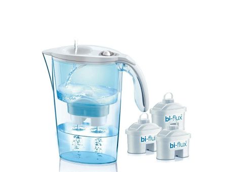 Filter jug LAICA Bi-Flux J9047WS Pack Filter x 3 Transparent polypropylene (2,3 L) on Sale