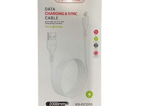 Ven-Dens   Smart Tech USB to Lightning Sync & Charging Cable 2 Meter Online Sale